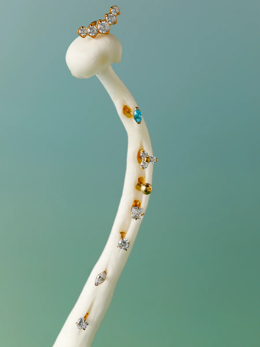 Square Spark Titan Piercing - Image 3